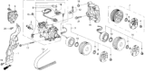 Diagram for 1994 Honda Del Sol A/C Compressor Cut-Out Switches - 38801-PP4-E02
