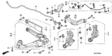 Diagram for Honda Civic Trailing Arm - 52370-SNA-A06