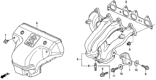 Diagram for 1995 Honda Odyssey Exhaust Heat Shield - 18120-P0A-A00