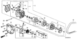 Diagram for 1993 Honda Del Sol A/C Compressor Cut-Out Switches - 38801-PM9-A11