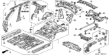 Diagram for 2003 Honda Civic Floor Pan - 65100-S5W-A01ZZ