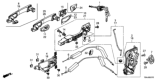 Diagram for 2016 Honda Civic Door Handle - 72181-TBA-A81