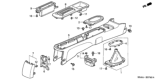 Diagram for 2005 Honda Civic Center Console Base - 83401-S5A-003ZD