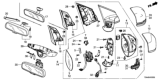 Diagram for 2018 Honda HR-V Mirror Cover - 76201-T1W-A01ZE