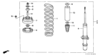 Diagram for Honda CR-V Bump Stop - 51722-S10-004