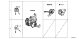 Diagram for 2017 Honda HR-V Ignition Lock Cylinder - 06350-T7S-A11