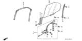 Diagram for 1994 Honda Accord Auto Glass - 73411-SV4-V50