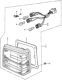 Diagram for 1980 Honda Civic Back Up Light - 33500-SA0-663