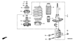 Diagram for Honda Insight Shock Absorber - 51611-TM8-A11