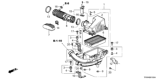 Diagram for 2018 Honda Clarity Plug-In Hybrid Air Filter - 17220-5WJ-A01