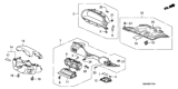 Diagram for 2005 Honda CR-V Gauge Trim - 77200-S9A-A10ZD