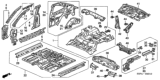 Diagram for 2003 Honda Civic Floor Pan - 65100-S5P-A11ZZ