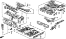 Diagram for Honda Prelude Floor Pan - 04761-SF0-670ZZ