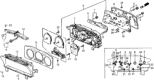 Diagram for 1990 Honda Prelude Gauge Trim - 78171-SF1-A03