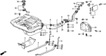 Diagram for 1991 Honda Civic Fuel Filler Hose - 17651-SH5-020