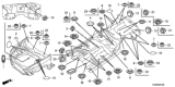 Diagram for 2012 Honda Accord Body Mount Hole Plug - 90835-SNA-003