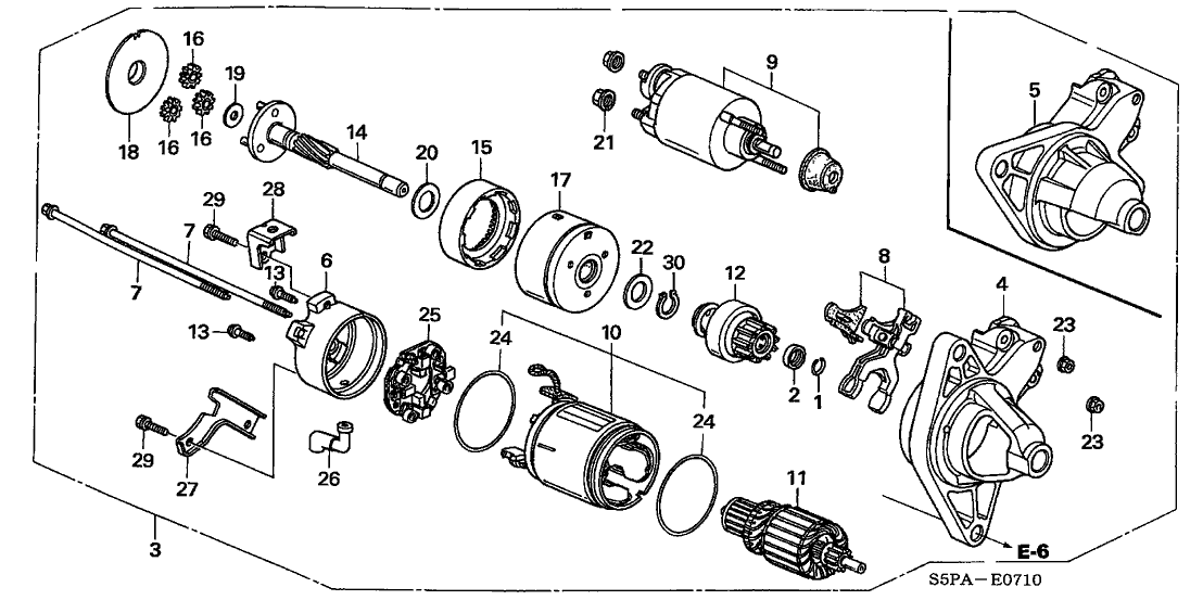 Starter Car Engine Diagram Honda Civic