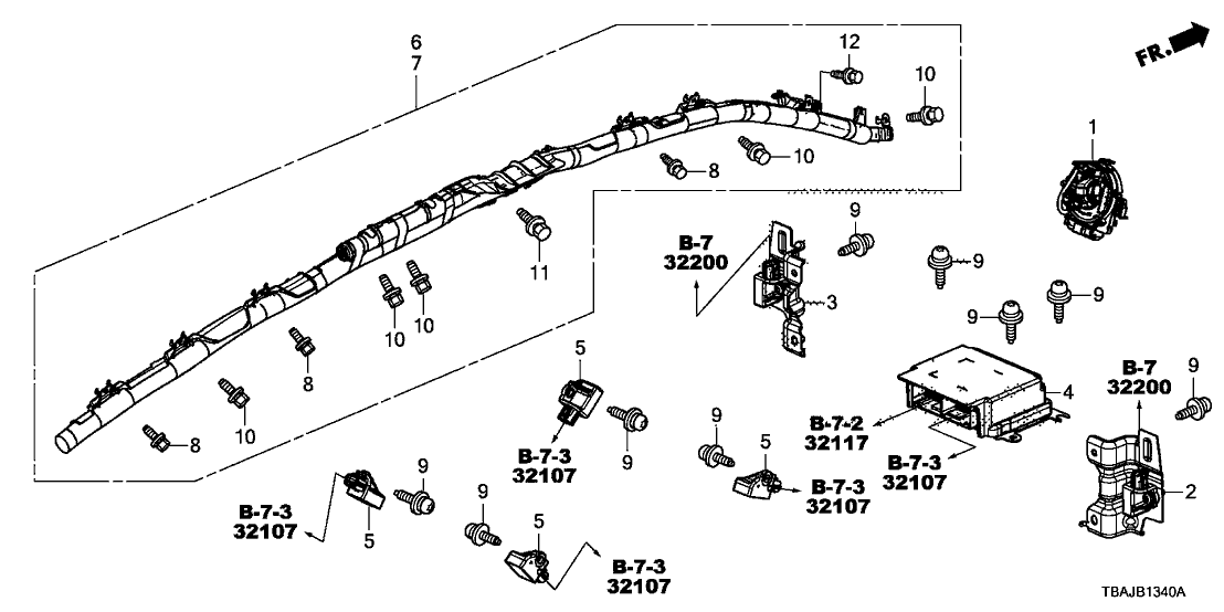 77960-TBA-A06 - Genuine Honda SRS UNIT (REWRITABLE)