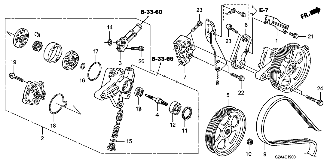 56110RN0A03 Genuine Honda Pump SubAssy., Power Steering