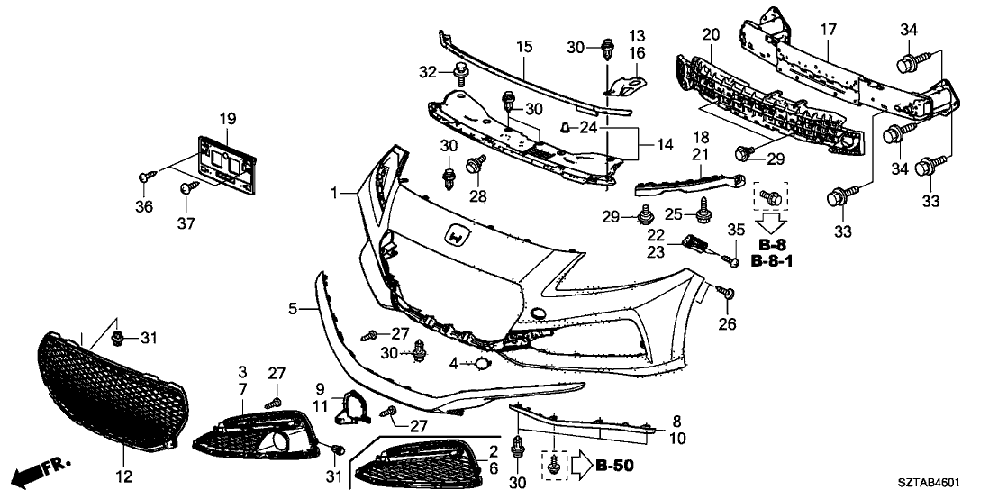 74175-SMA-000 - Genuine Honda Cushion, Hood