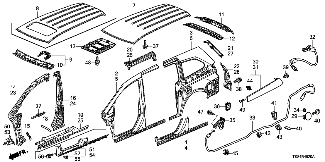 Honda Odyssey Sliding Door Parts Diagram Jualan Mobil