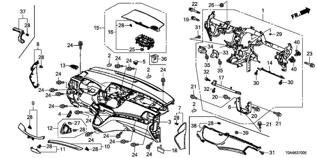 Honda cr v схема запчастей