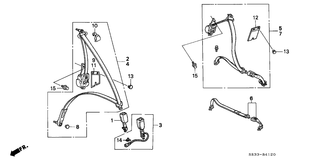 [DIAGRAM] 1990 Honda Civic Seat Belt Diagram