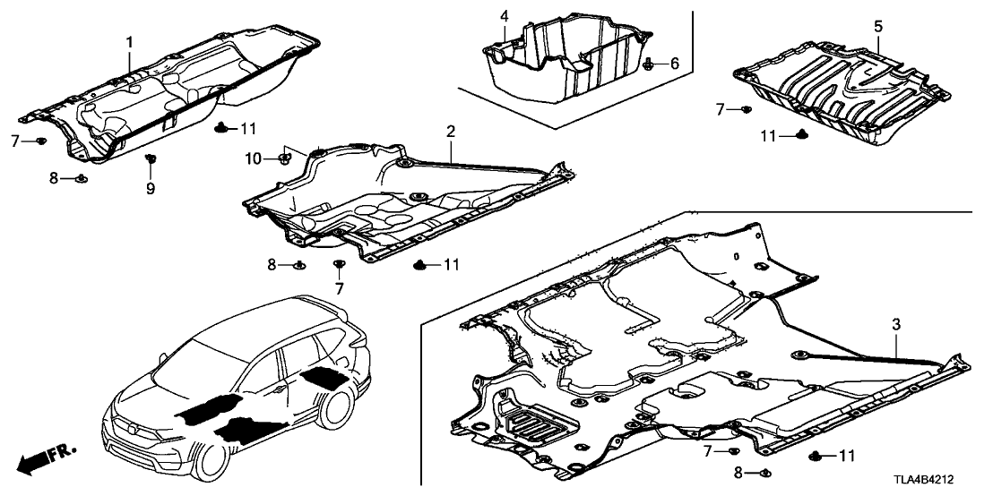 2019 Honda CRV 5 Door EXL (2WD/E.LIBERTY) KA CVT Lower Cover