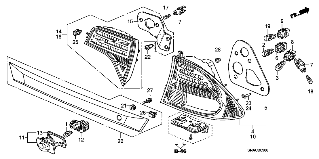 34101-S5A-A01 - Genuine Honda Lens