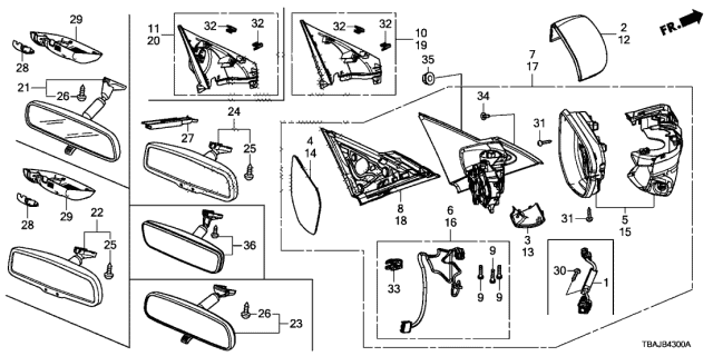 76258 Tba C21za Genuine Honda Set Lh L Mi Nh70