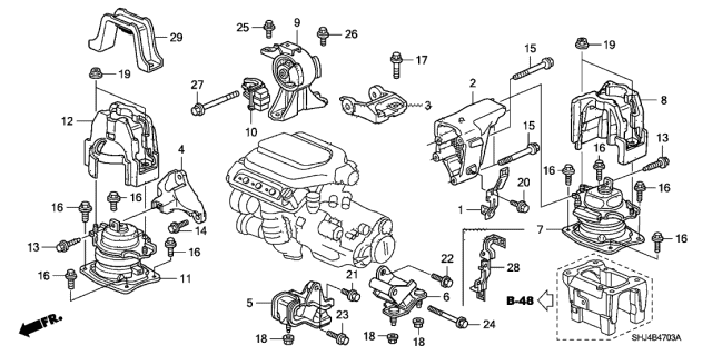 odyssey engine mount