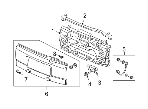 74890-SCV-A20ZZ - Genuine Honda Cladding,T.Gate LWR