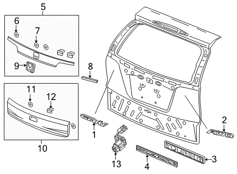 Honda 74890-T0A-J01ZA