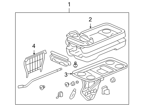 Cover, Center Table *G64L* Diagram for 81191-SHJ-A01ZE