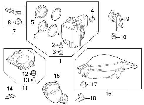 Honda 17315-6FB-A00 CLAMP (87-5)