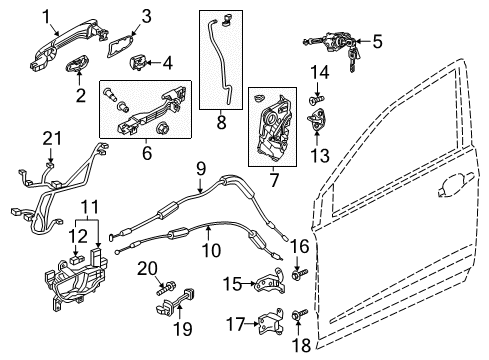 Honda 35760-TLA-A31 SWITCH ASSY