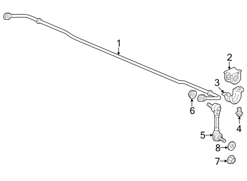 2023 Honda HR-V BUSH, L- RR Diagram for 52307-3W0-A01