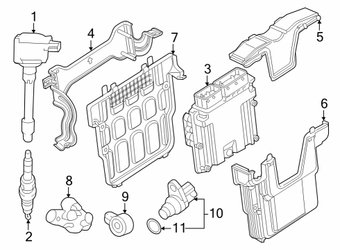 2023 Honda Civic COIL ASSY-, PLUG TOP Diagram for 30520-6Y0-J02