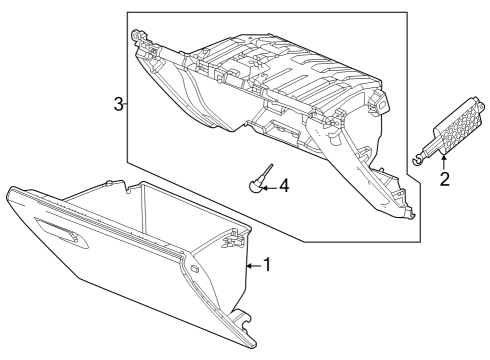 2024 Honda HR-V BOX ASSY- *NH900L* Diagram for 77501-3W0-A01ZA