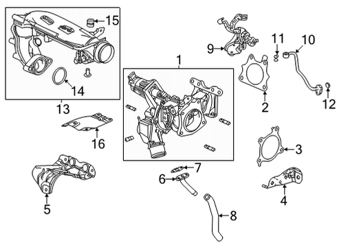 2023 Honda Civic Turbocharger & Components Diagram 2