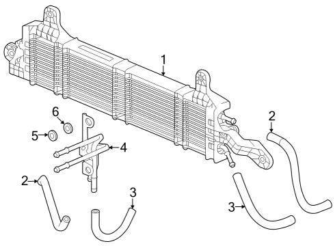 2023 Honda Accord HOSE (220MM) (ATF) Diagram for 25212-RJA-007