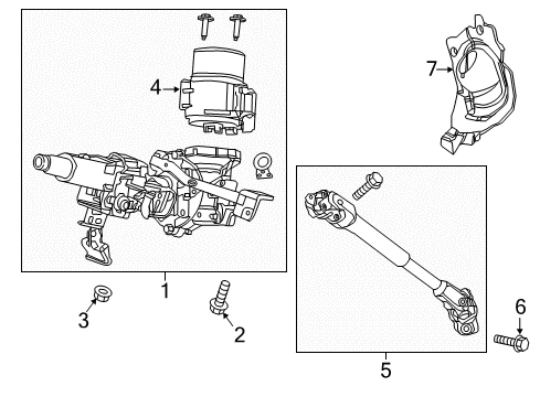 2022 Honda HR-V Steering Column & Wheel, Steering Gear & Linkage Diagram 4