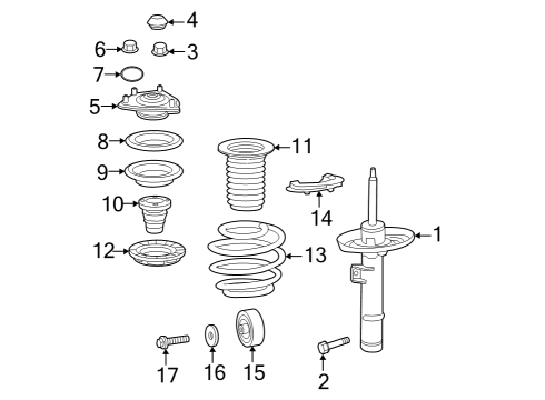 2023 Honda Accord SPRING, FR- L Diagram for 51406-30B-A21