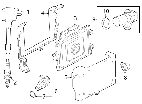 2023 Honda Accord ELECTRONIC CONTROL U Diagram for 37820-6NA-A68