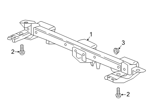 2023 Honda Ridgeline Trailer Hitch Components Diagram