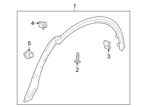 2024 Honda Pilot Exterior Trim - Quarter Panel Diagram