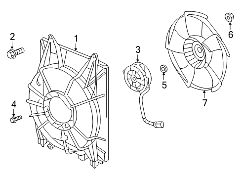 2022 Honda Insight Cooling System, Radiator, Water Pump, Cooling Fan Diagram 1