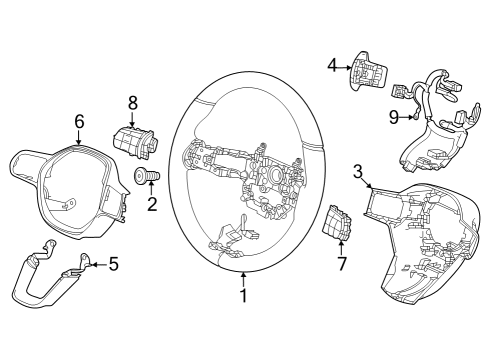 2024 Honda Accord GRIP *NH900L* Diagram for 78501-30A-A11ZA