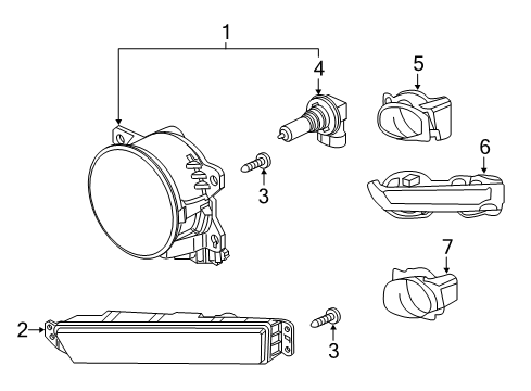 2022 Honda HR-V Fog Lamps Diagram