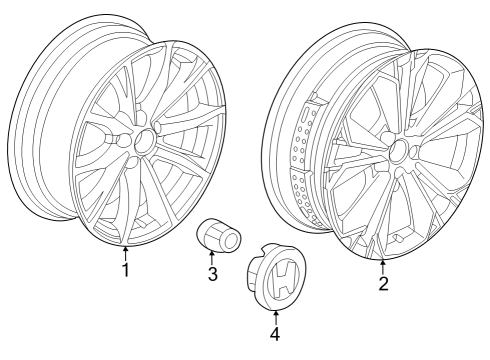 2024 Honda CR-V W-WHEEL (19X7 1/2J) Diagram for 42800-3A0-AA0